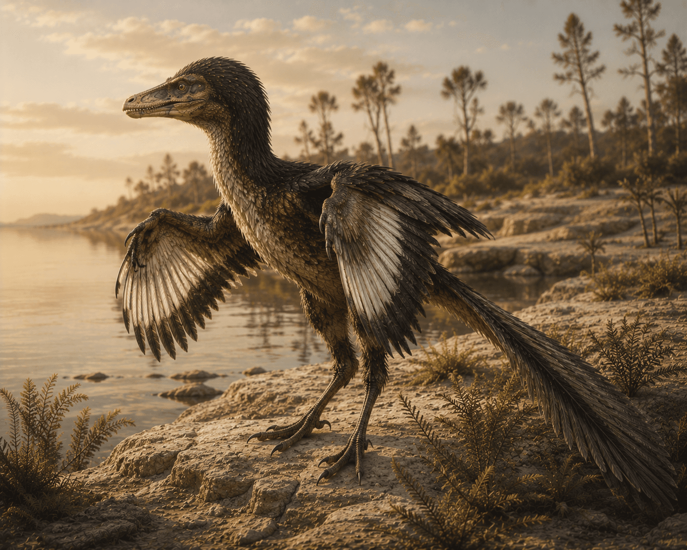 Illustrated reconstruction of Archaeopteryx