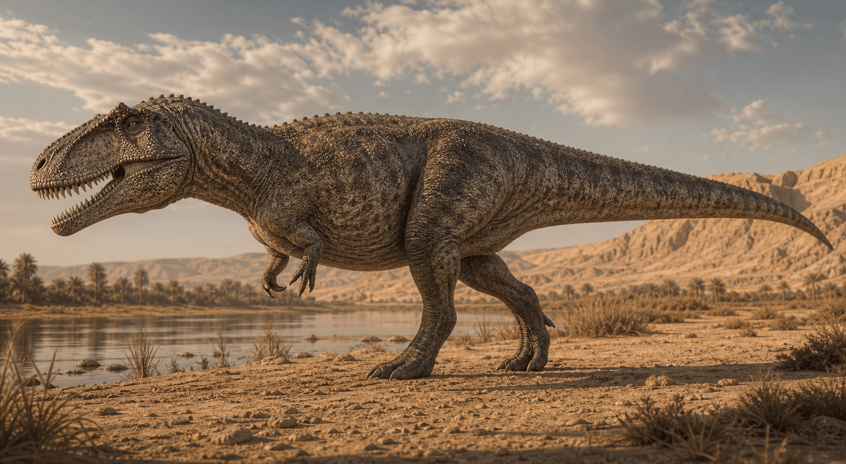 AI reconstruction of Carcharodontosaurus