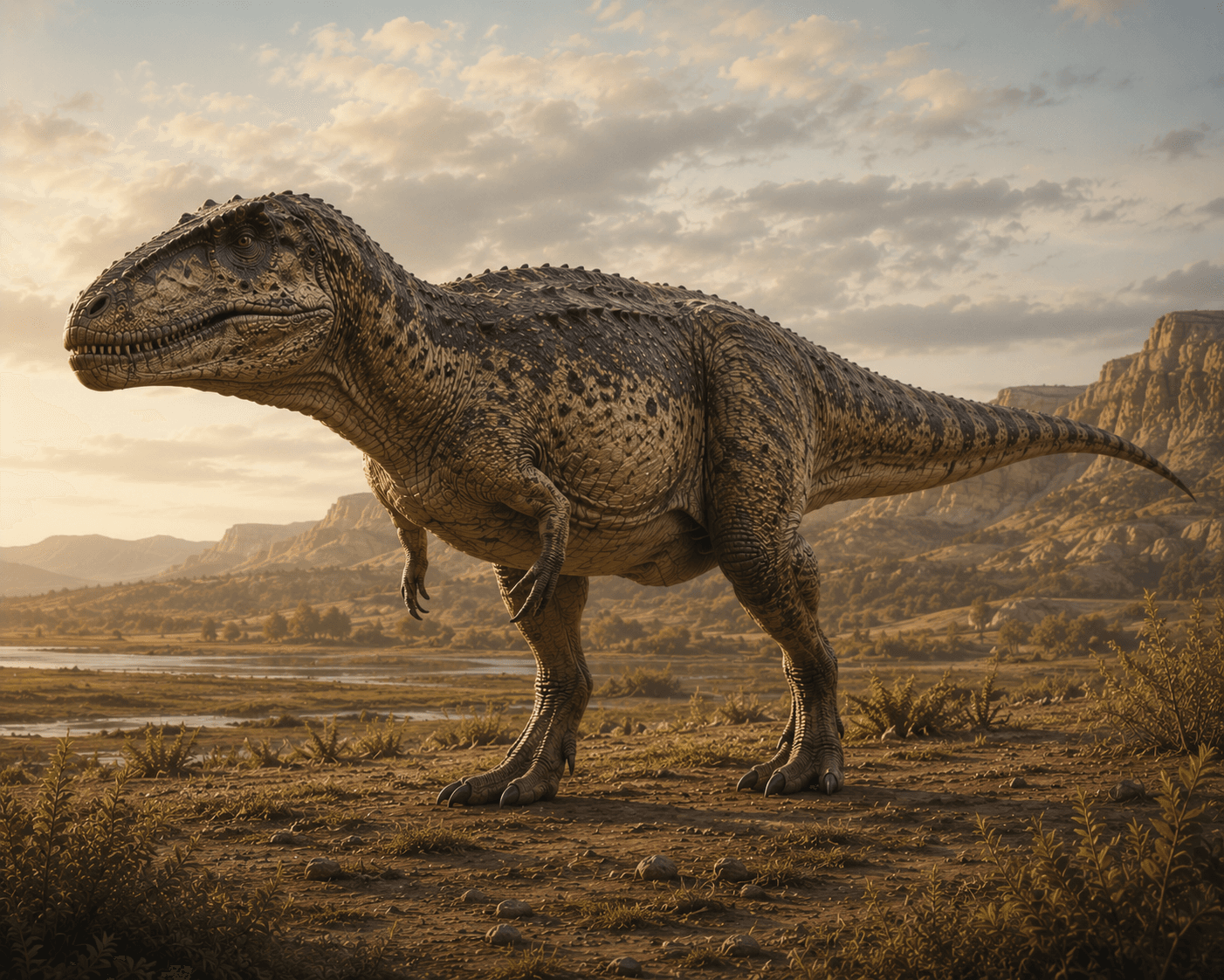 Illustrated reconstruction of Giganotosaurus