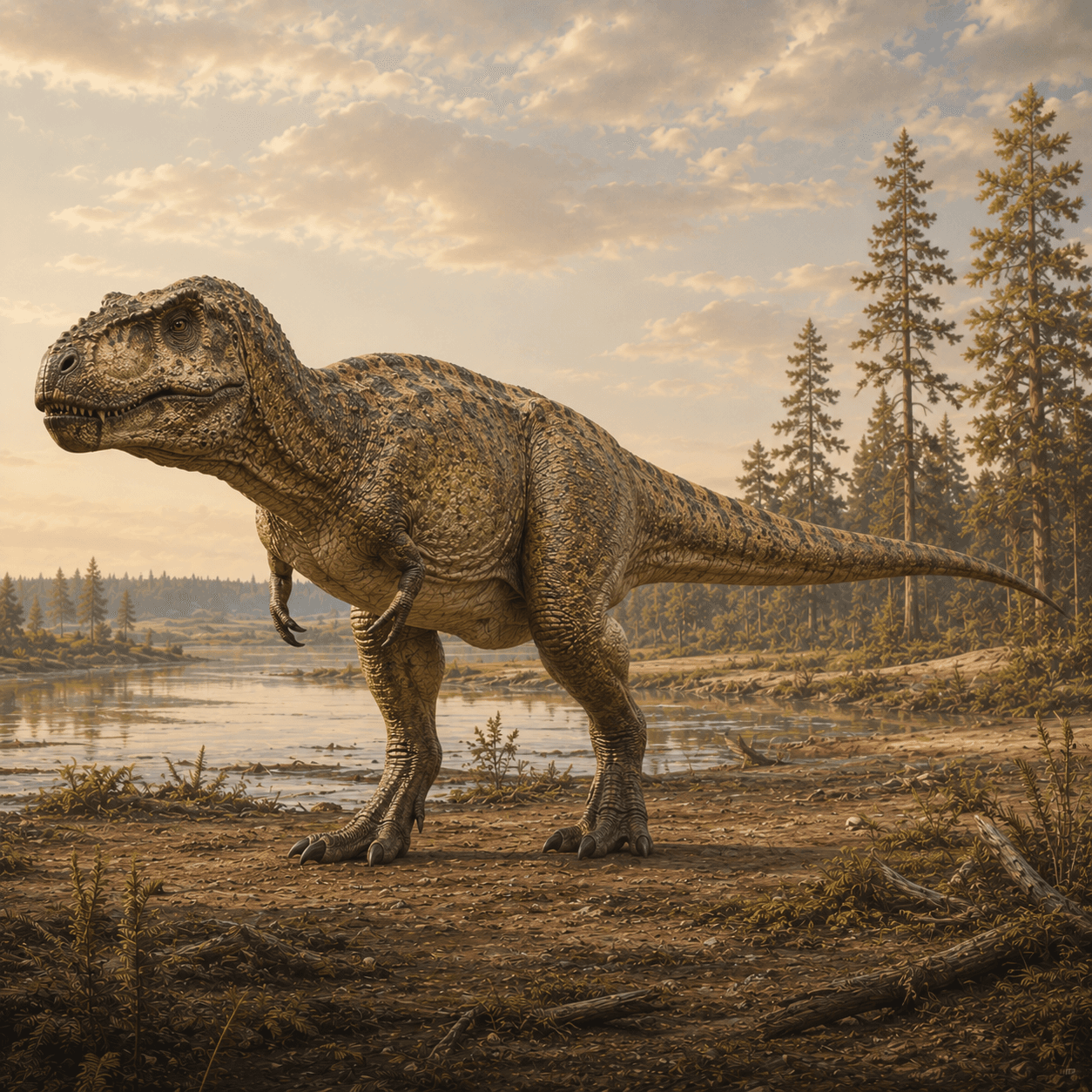 Illustrated reconstruction of Gorgosaurus