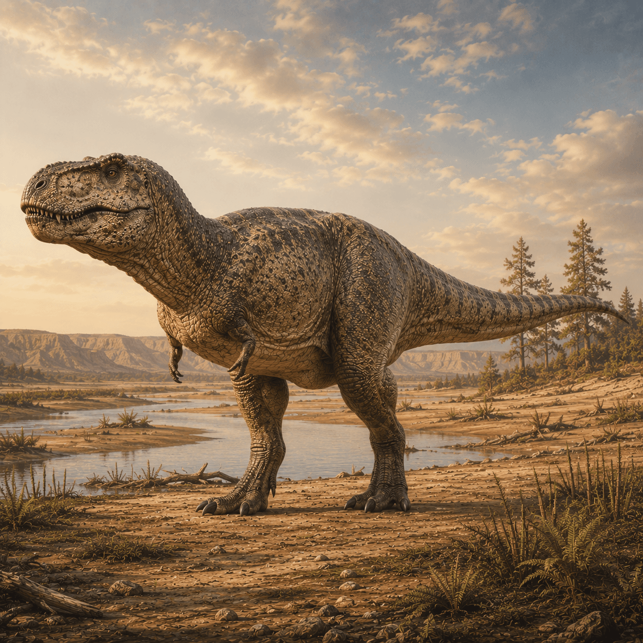 Illustrated reconstruction of Tarbosaurus