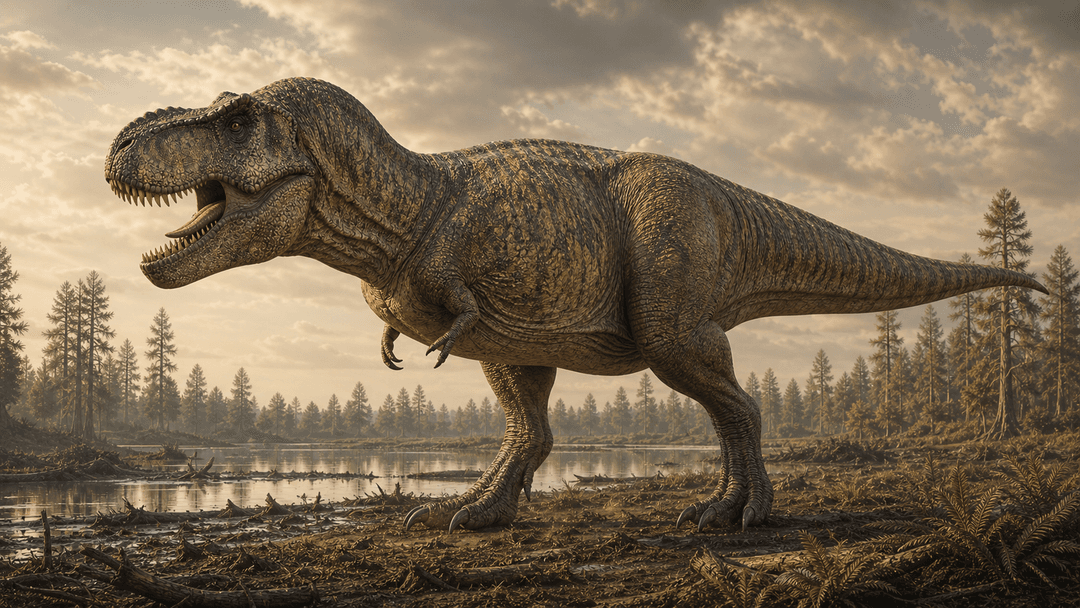 AI reconstruction of Tyrannosaurus rex